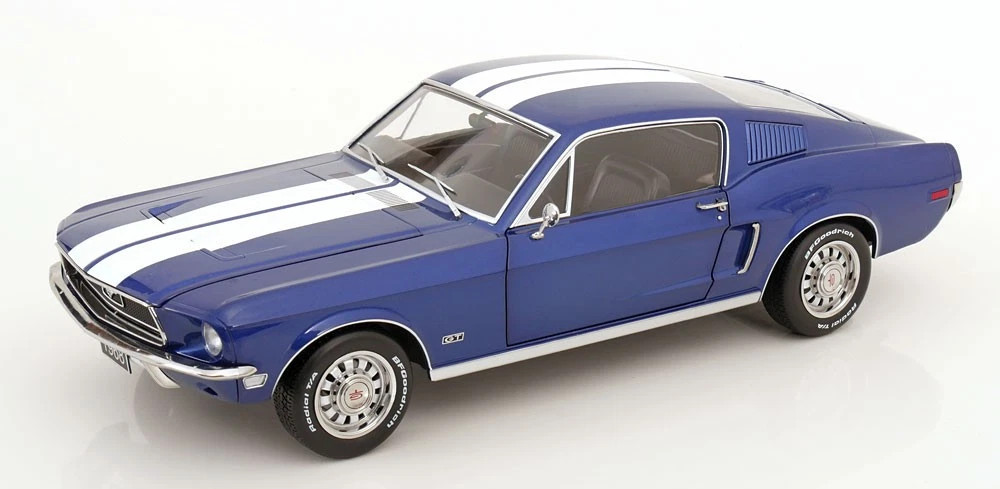 1/12 KK-Scale 1968 Ford Mustang GT Fastback (Blue Metallic