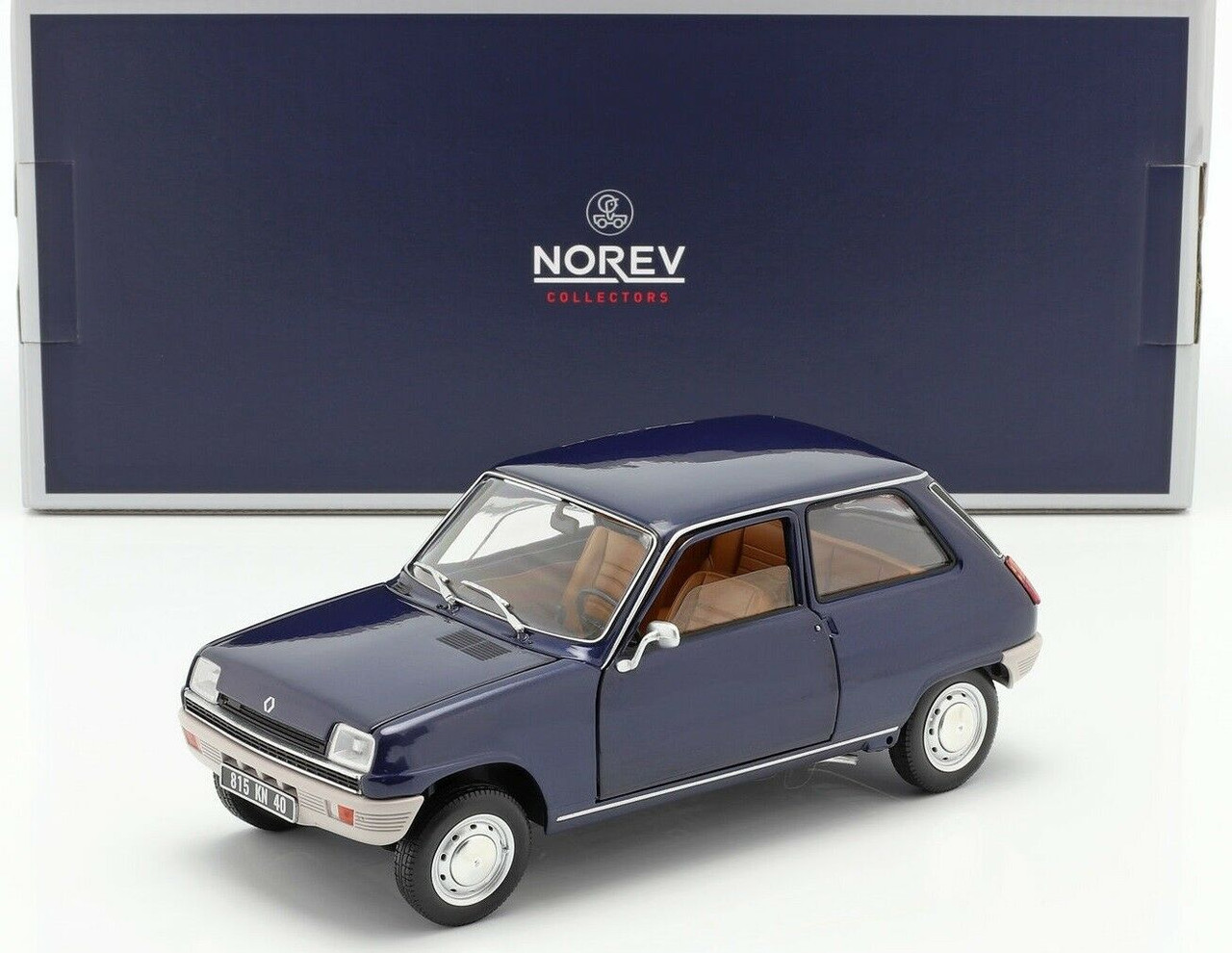 スティッチ 1/18 Norev 1973 Renault 5 (Dark Blue) Diecast Car Model