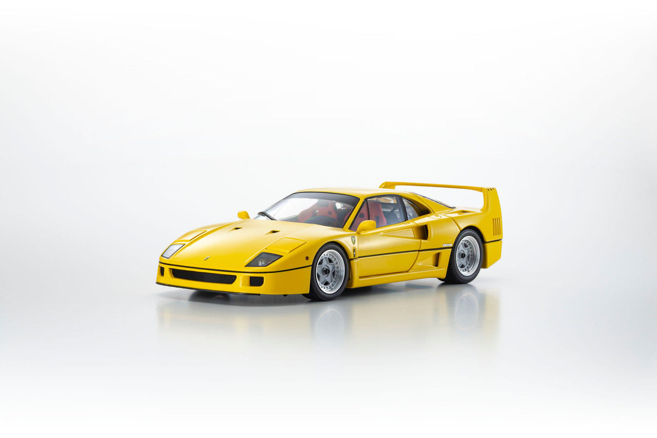 1/18 Kyosho Ferrari F40 (Yellow) Diecast Car Model - LIVECARMODEL.com