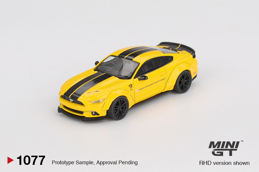 1/64 Mini GT Ford Mustang LB-Works (Triple Yellow) Diecast Car