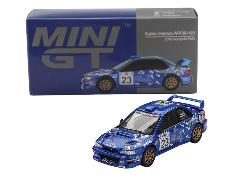 1/64 Mini GT Subaru Impreza WRC99 #23 2000 Acropolis Rally Diecast