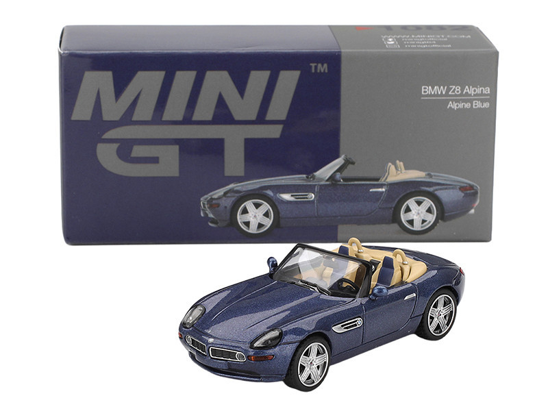 1/64 Mini GT BMW Z8 Alpina (Alpine Blue) Diecast Car Model