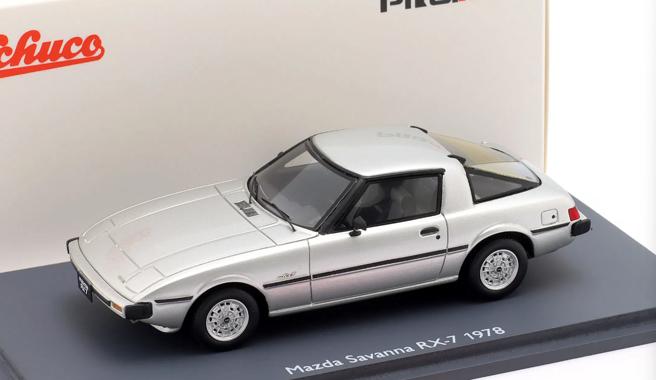 1/43 Schuco 1979 Mazda Savanna RX-7 (Silver) Car Model