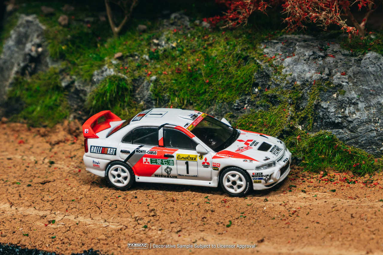 1/64 Tarmac Works 1997 Mitsubishi Lancer Evolution IV Rallye Monte