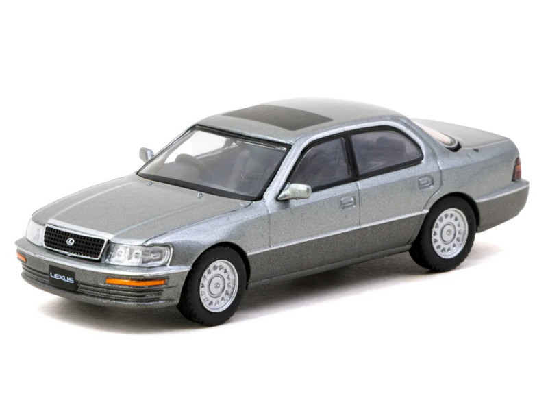 1/64 Tarmac Works Lexus LS400 (UCF10) (Flint Grey) Diecast Car