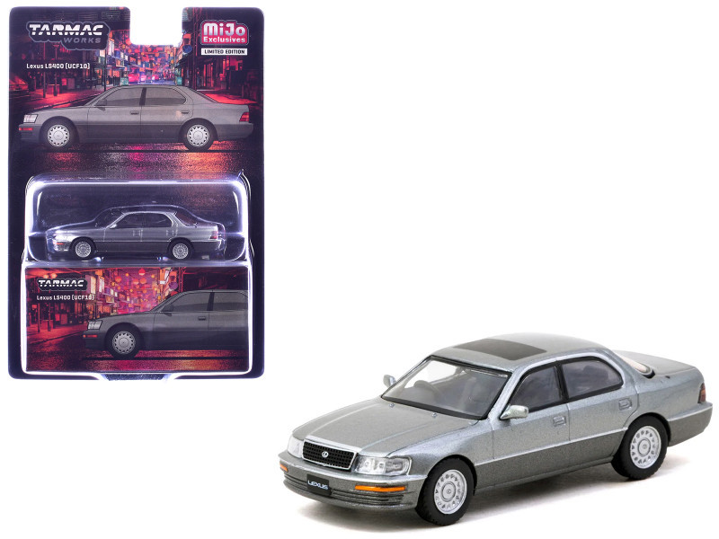 TARMAC Lexus LS400 (UCF10) ミニカー 1/64 Tarmac Works Lexus LS400 (UCF10) (Flint Grey) Diecast Car
