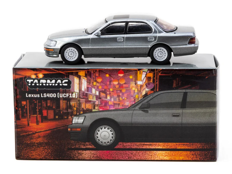 1/64 Tarmac Works Lexus LS400 (UCF10) (Flint Grey) Diecast Car