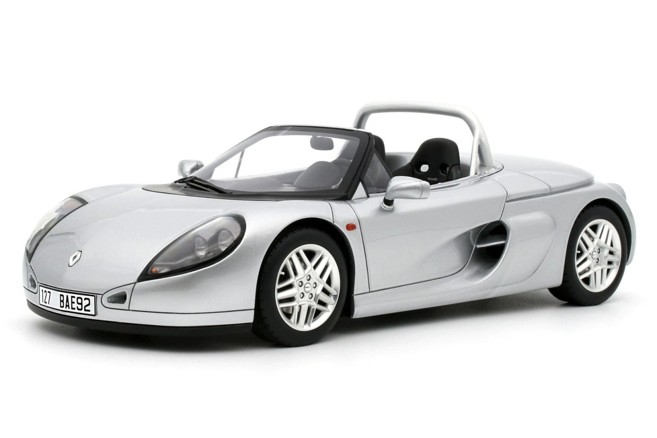 OTTO 1/18 ルノー スパイダー 1999 (シルバー) 1/18 OTTO 1999 Renault Spider (Titanium Silver) Car Model