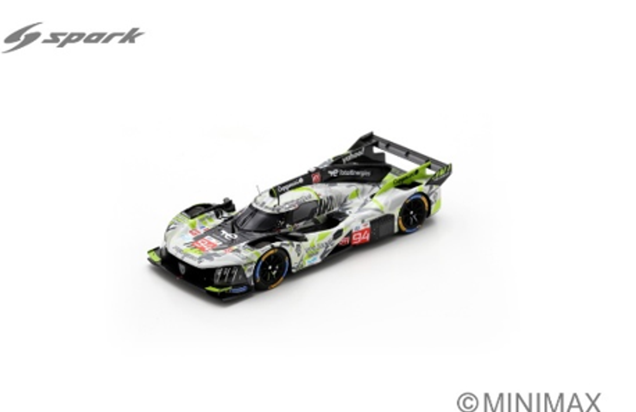 1/43 Spark Peugeot 9X8 No.94 PEUGEOT TOTALENERGIES Le Mans 24H 2025 L. Duval - M. Jakobsen - S. Vandoorne Car Model