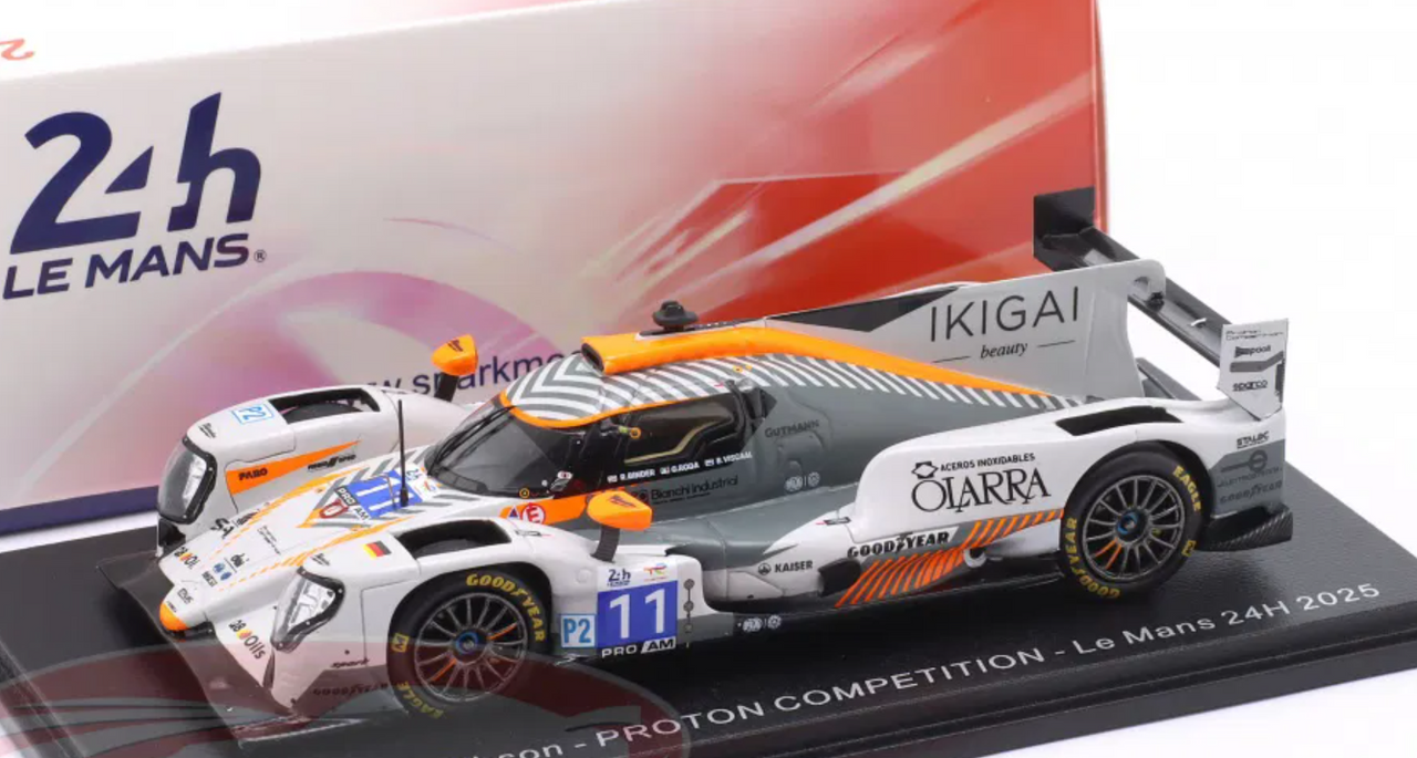 1/43 Spark Oreca 07 - Gibson No.11 PROTON COMPETITION Le Mans 24H 2025 G. Roda - R. Binder - B. Viscaal Car Model