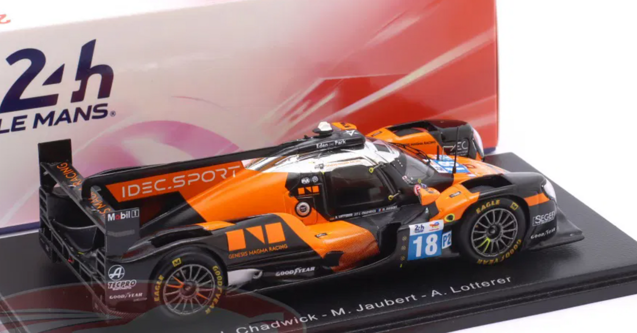 1/43 Spark Oreca 07 - Gibson No.18 IDEC SPORT Le Mans 24H 2025 J. Chadwick - M. Jaubert - A. Lotterer Car Model