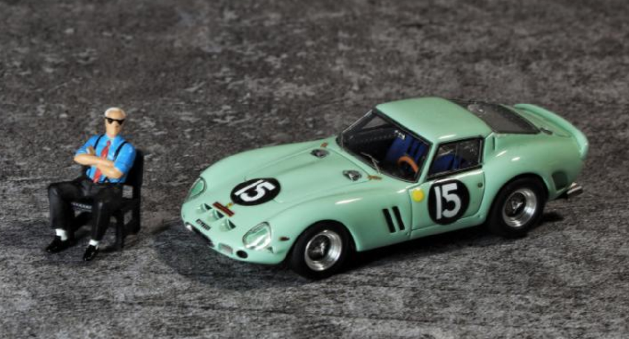 1/64 JEC Ferrari 250GTO 250 GTO w/ Figure #15 (Green) Car Model Limited