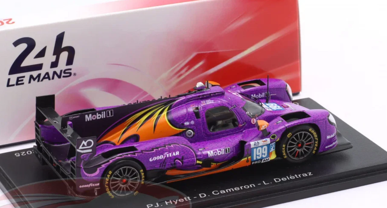 1/43 Spark Oreca 07 - Gibson No.199 AO BY TF 3rd LMP2 class Le Mans 24H 2025 PJ. Hyett - D. Camron - L. Deletraz Car Model