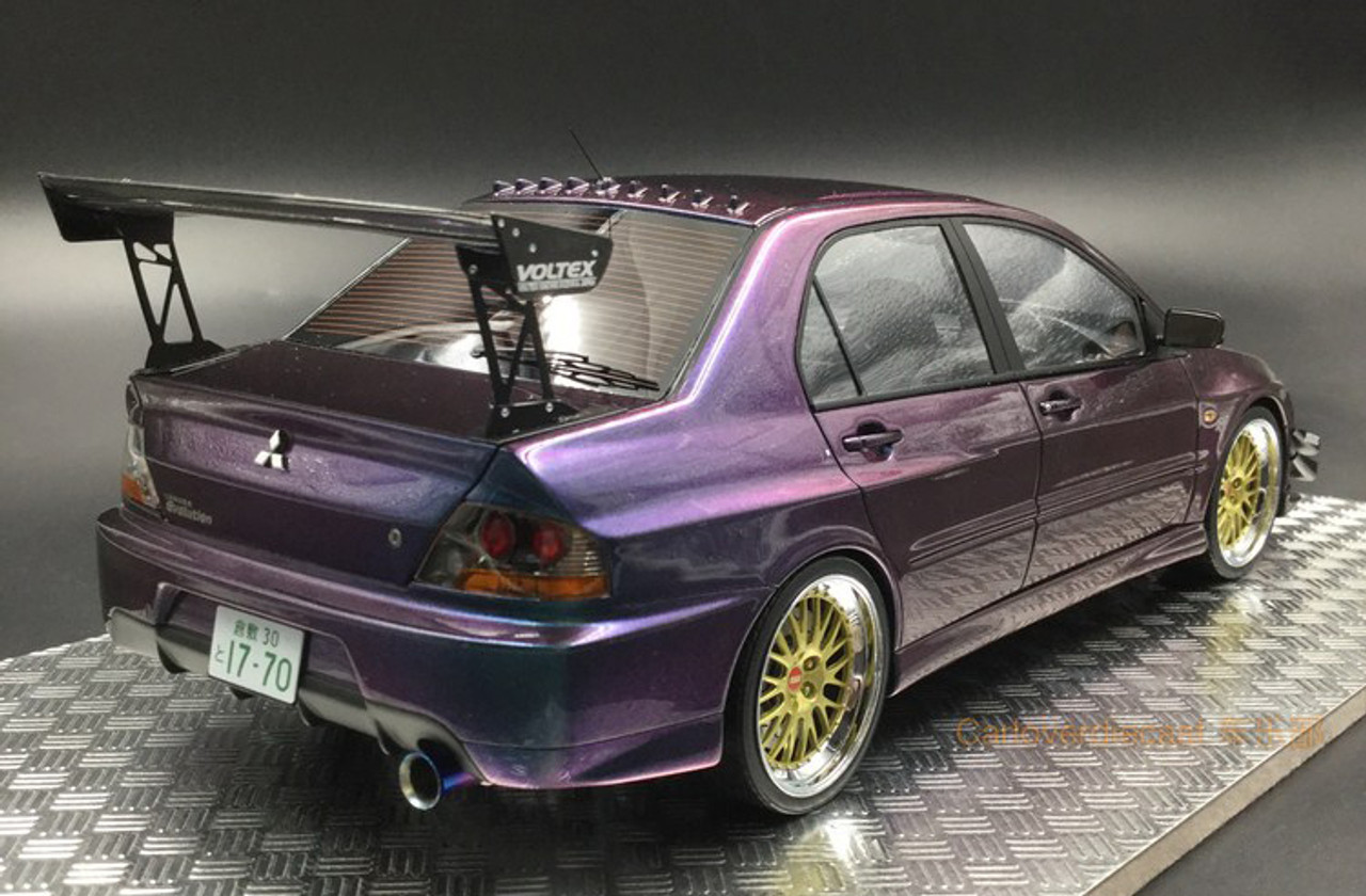 1 18 Agu Mitsubishi Lancer Evo 9 Evo Ix Purple Holographic Car Model Livecarmodel Com 1 18 Agu Mitsubishi Lancer Evo 9 Evo Ix Purple Holographic Car Model Livecarmodel Com