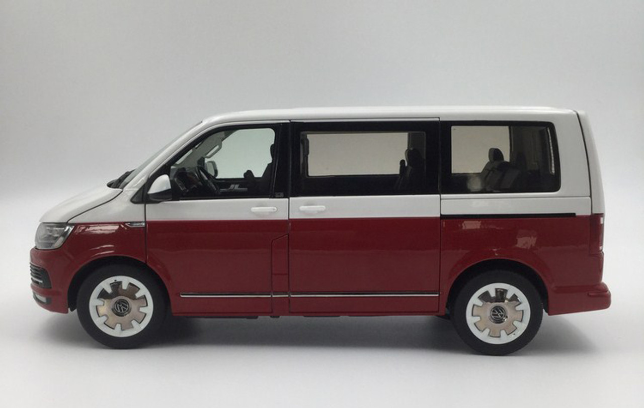 1/18 NZG Volkswagen VW Multivan (Red / White) Diecast Car Model