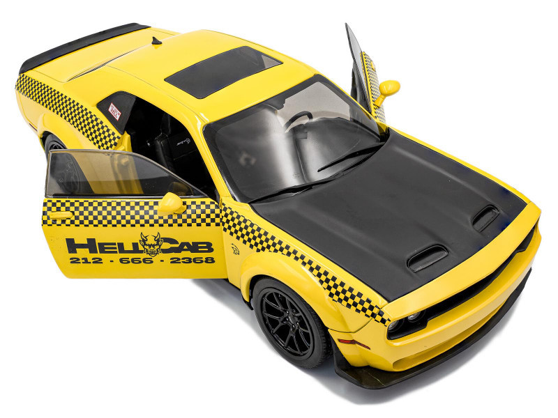 1/18 Solido 2023 Dodge Challenger SRT Hellcat Redeye Widebody HYC Hellcab Yellow Diecast Car Model
