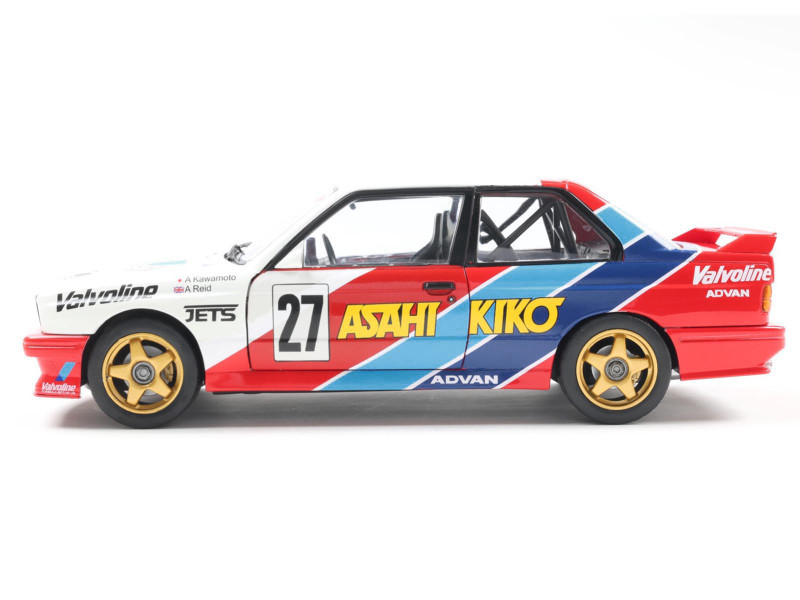 1/18 Solido 1986 BMW M3 E30 #27 Kawamoto, Reid JTCC (White