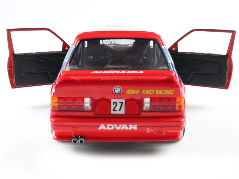1/18 Solido 1986 BMW M3 E30 #27 Kawamoto, Reid JTCC (White