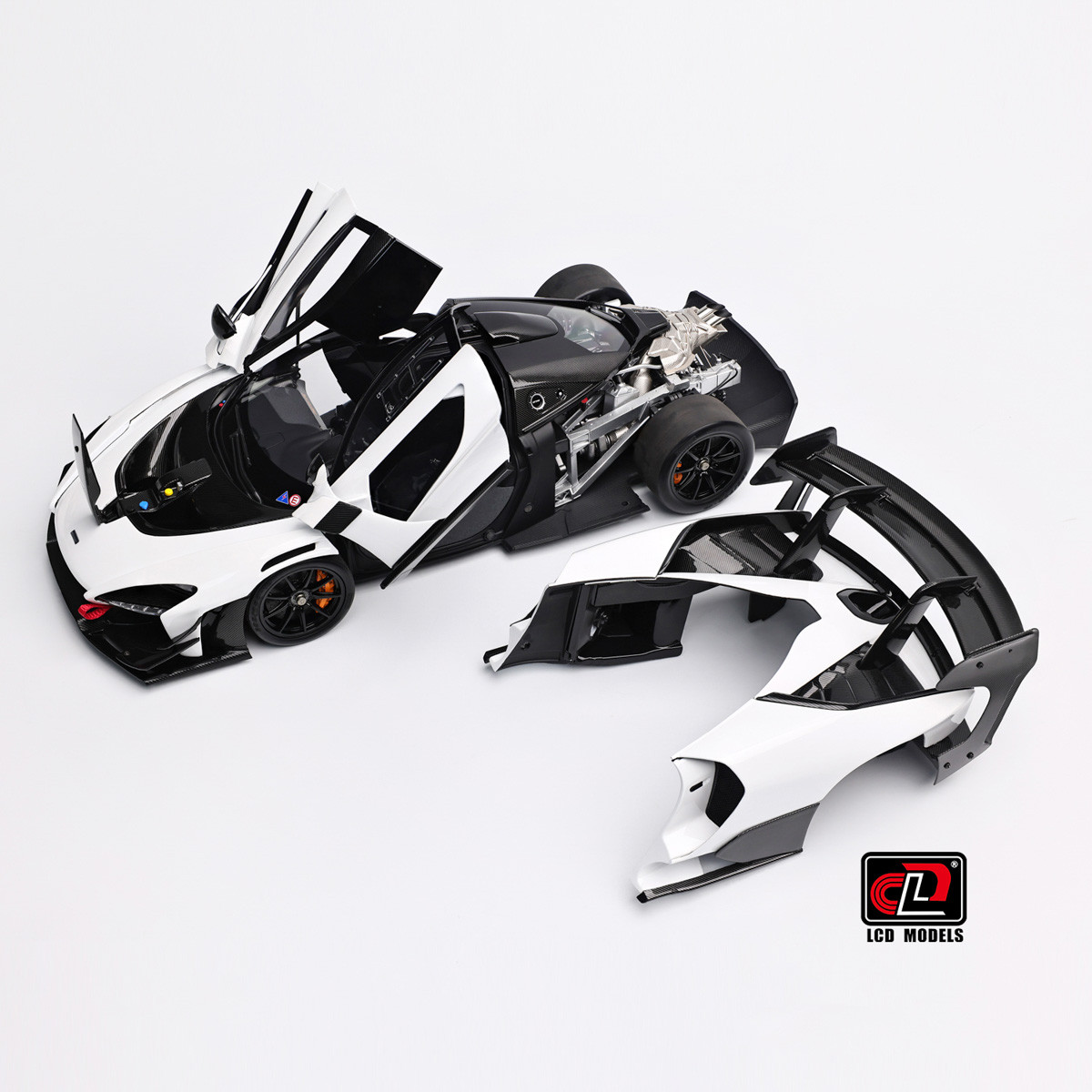 1/18 LCD Models McLaren Senna GTR (White) Diecast Car Model