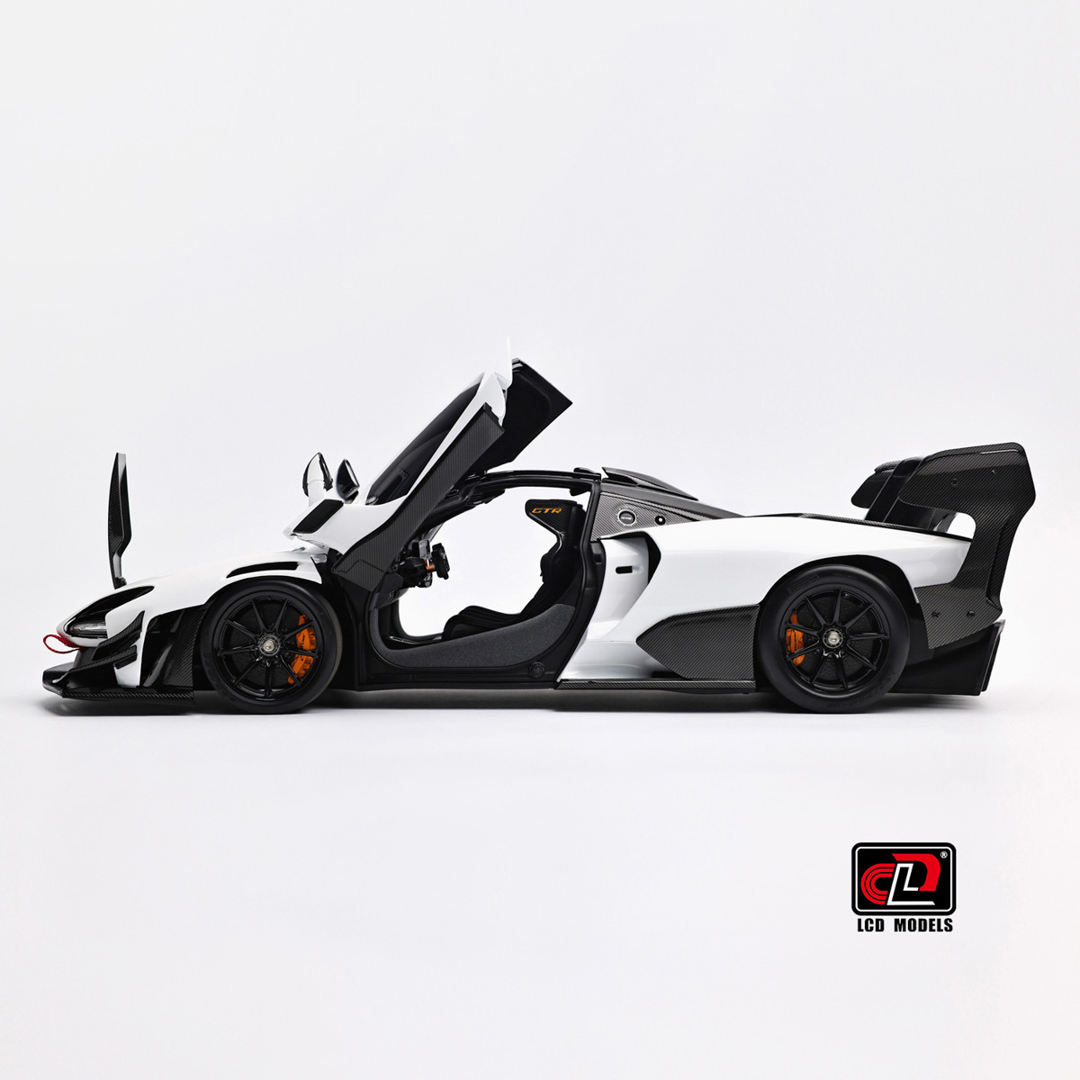 1/18 LCD Models McLaren Senna GTR (White) Diecast Car Model