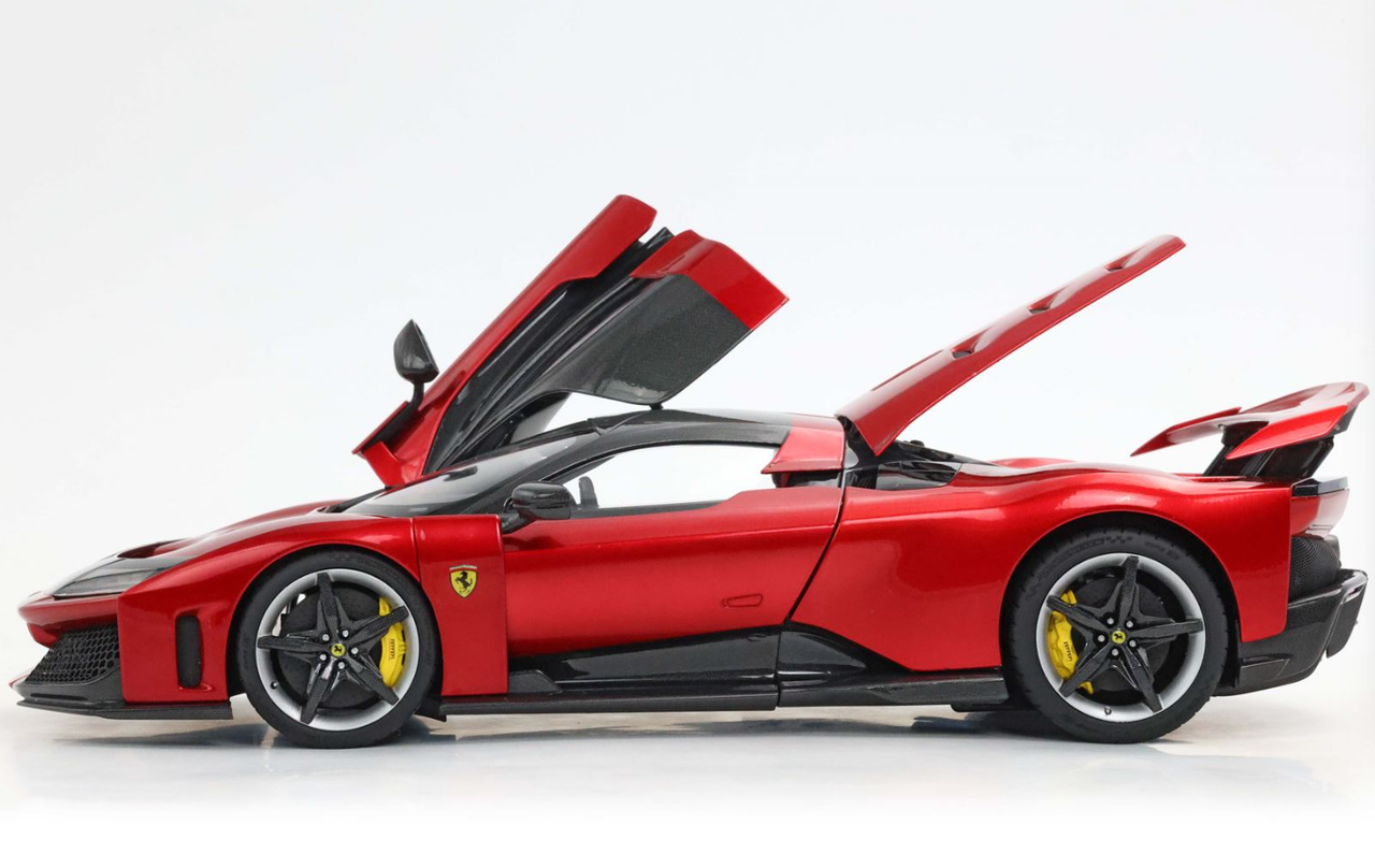 1/18 BBR Ferrari F80 (Rosso Supercar Red with Silver Wheels) Diecast Car Model