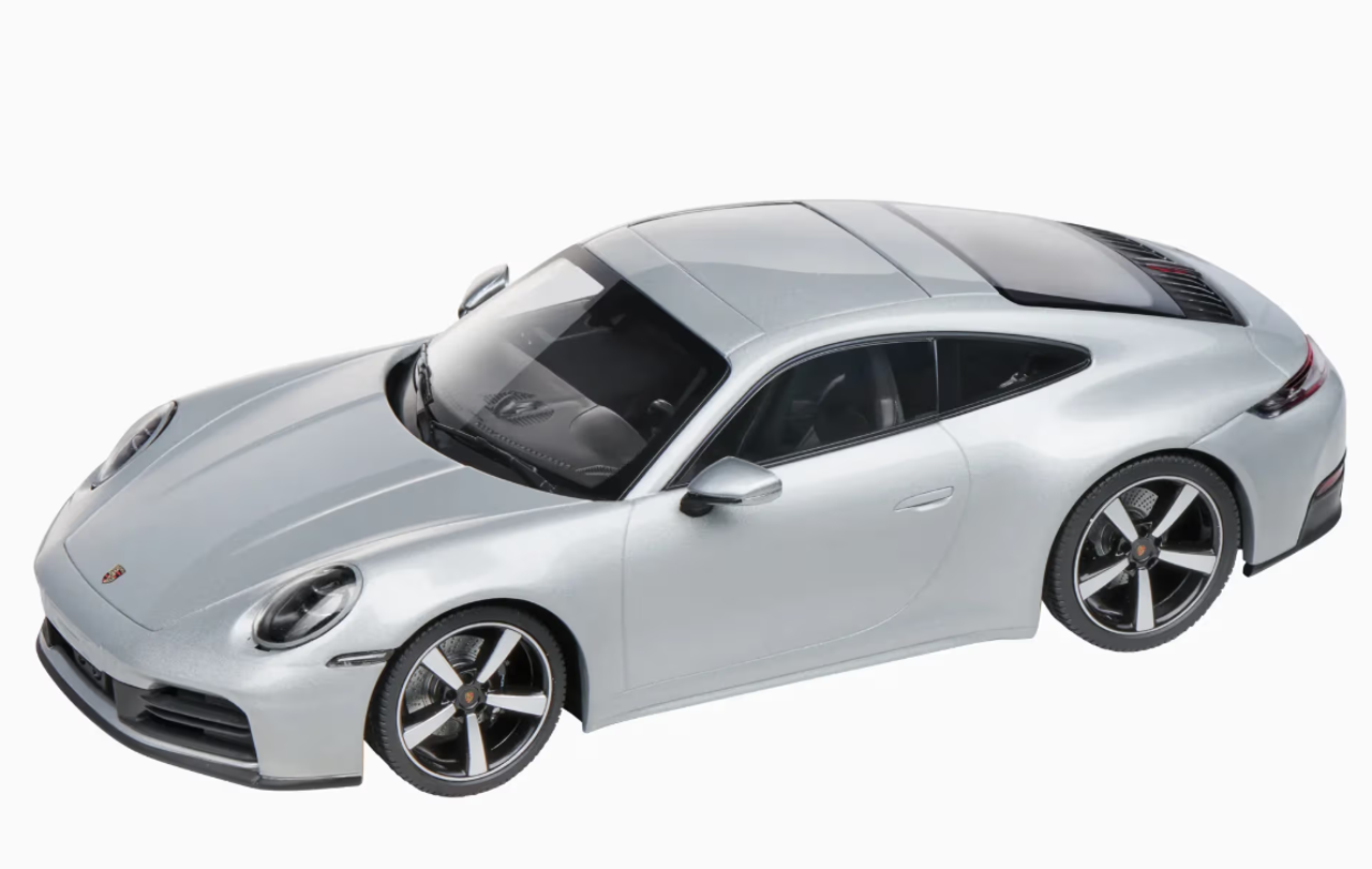1/18 Dealer Edition 2024 Porsche 911 (992.2) Carrera Coupe (GT Silver Metallic) Car Model