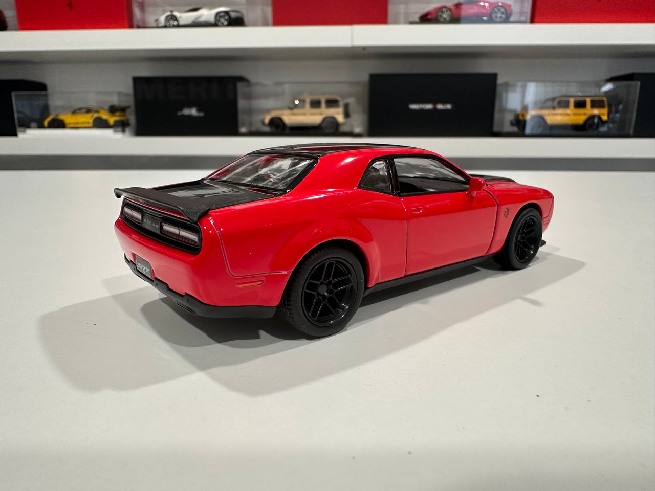 1/38 Kinsmart 2023 Dodge Challenger SRT Demon 170 (Red) Diecast Car Model 1/38 Kinsmart 2023 Dodge Challenger SRT Demon 170 (Red) Diecast Car Model