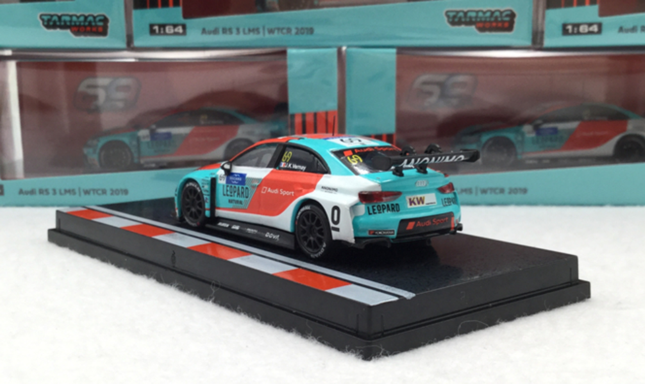 1/64 Tarmac Works TW Audi RS3 LMS WTCR 2018 Jean-Karl Vernay Car Model