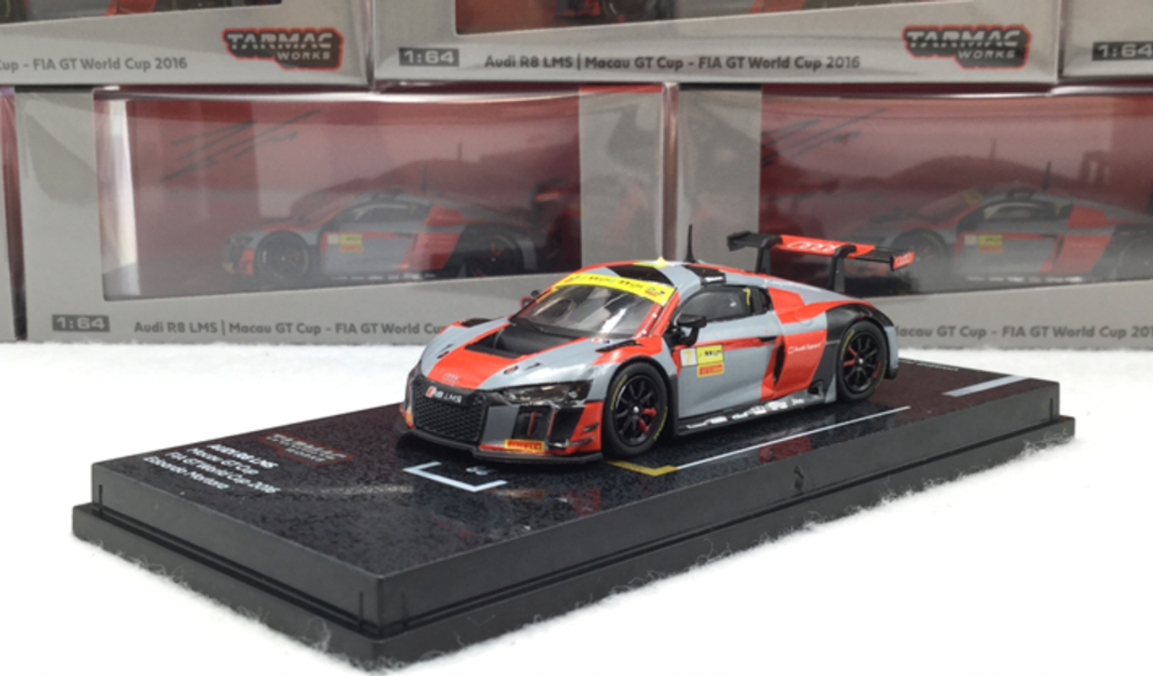 1/64 Tarmac Works TW Audi R8 LMS FIA GT World Cup 2016 Macau Car Model