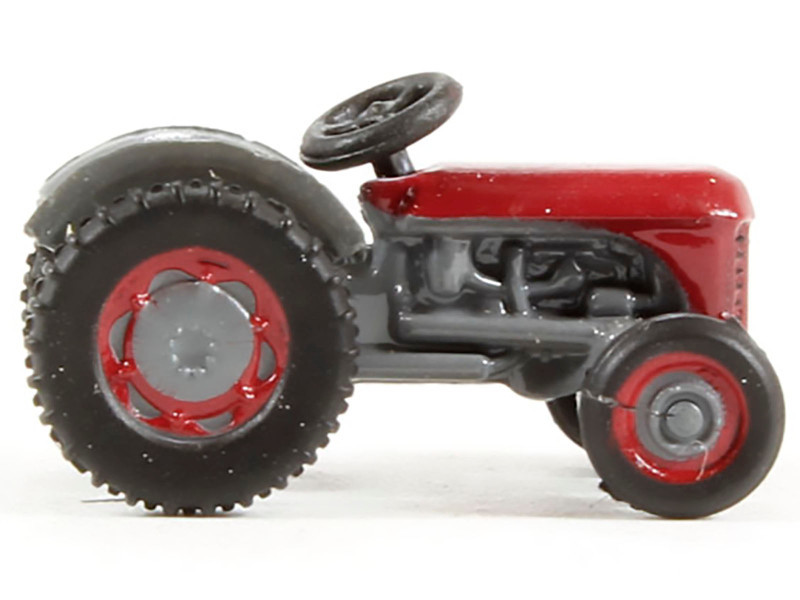 Ferguson Tractor Red and Gray 1/148 (N) Scale Diecast Model Car by Oxford Diecast