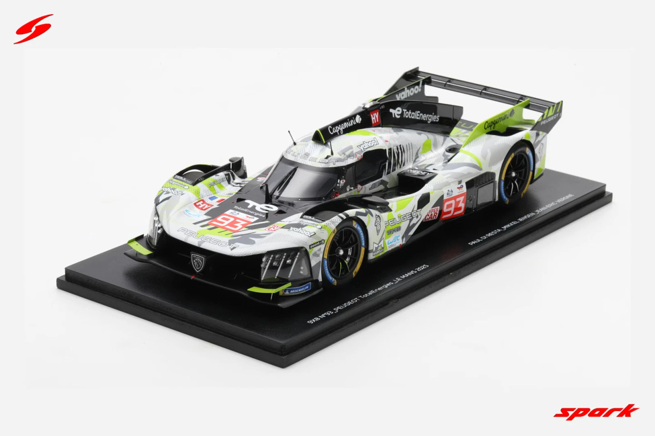ミニカー PEUGEOT 9X8 TotalEnergies Le Mans 2025 1/18 Spark Peugeot 9X8 No.93 PEUGEOT TOTALENERGIES Le Mans 24H
