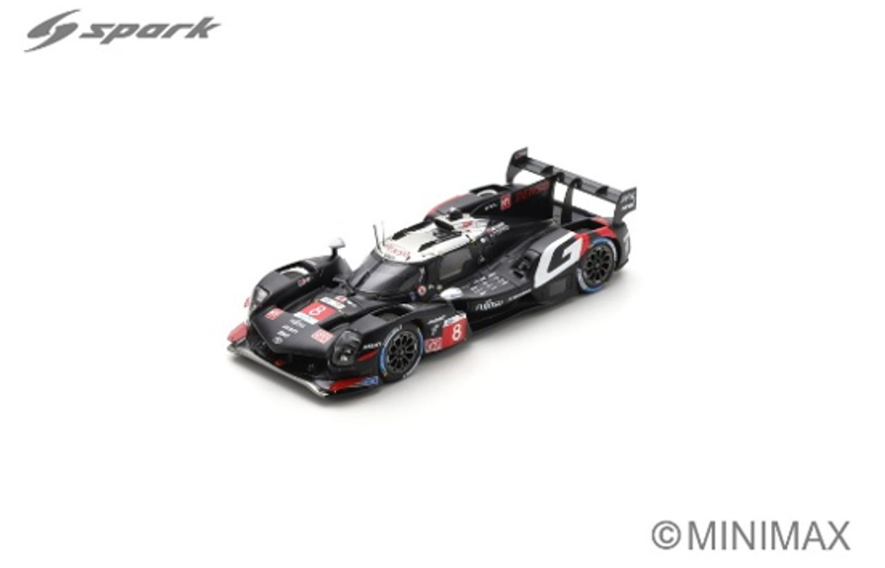 1/18 Spark Toyota GR010 - Hybrid No.8 TOYOTA GAZOO RACING Le Mans 24H 2025 S. Buemi - B. Hartley - R. Hirakawa Car Model