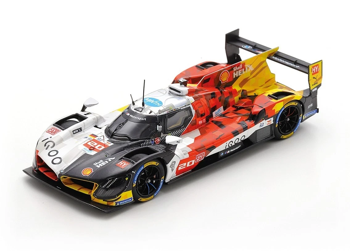1/18 Spark BMW M Hybrid V8 No.20 BMW M TEAM WRT Le Mans 24H 2025 R. Rast - R. Frijns - S. Van Der Linde Car Model