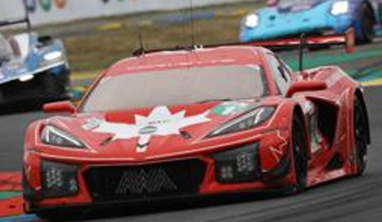 1/18 Spark Corvette Z06 LMGT3.R No.13 AWA RACING Le Mans 24H 2025 O. Fidani - L. Kern - M. Bell Car Model