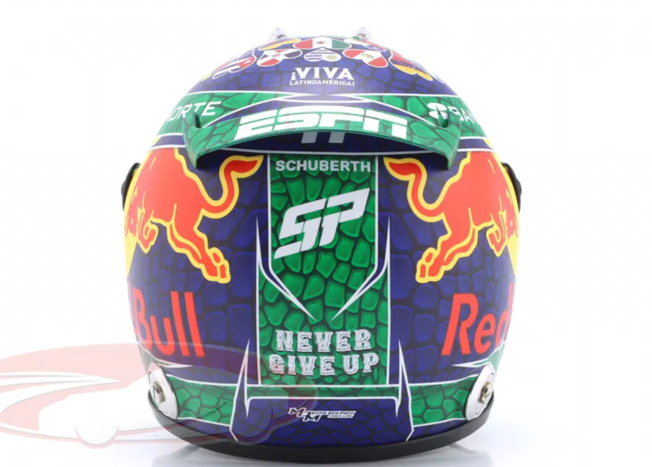 1/2 Schuberth 2024 Formula 1 Sergio Perez Red Bull Racing #11 4th Miami GP Helmet Model