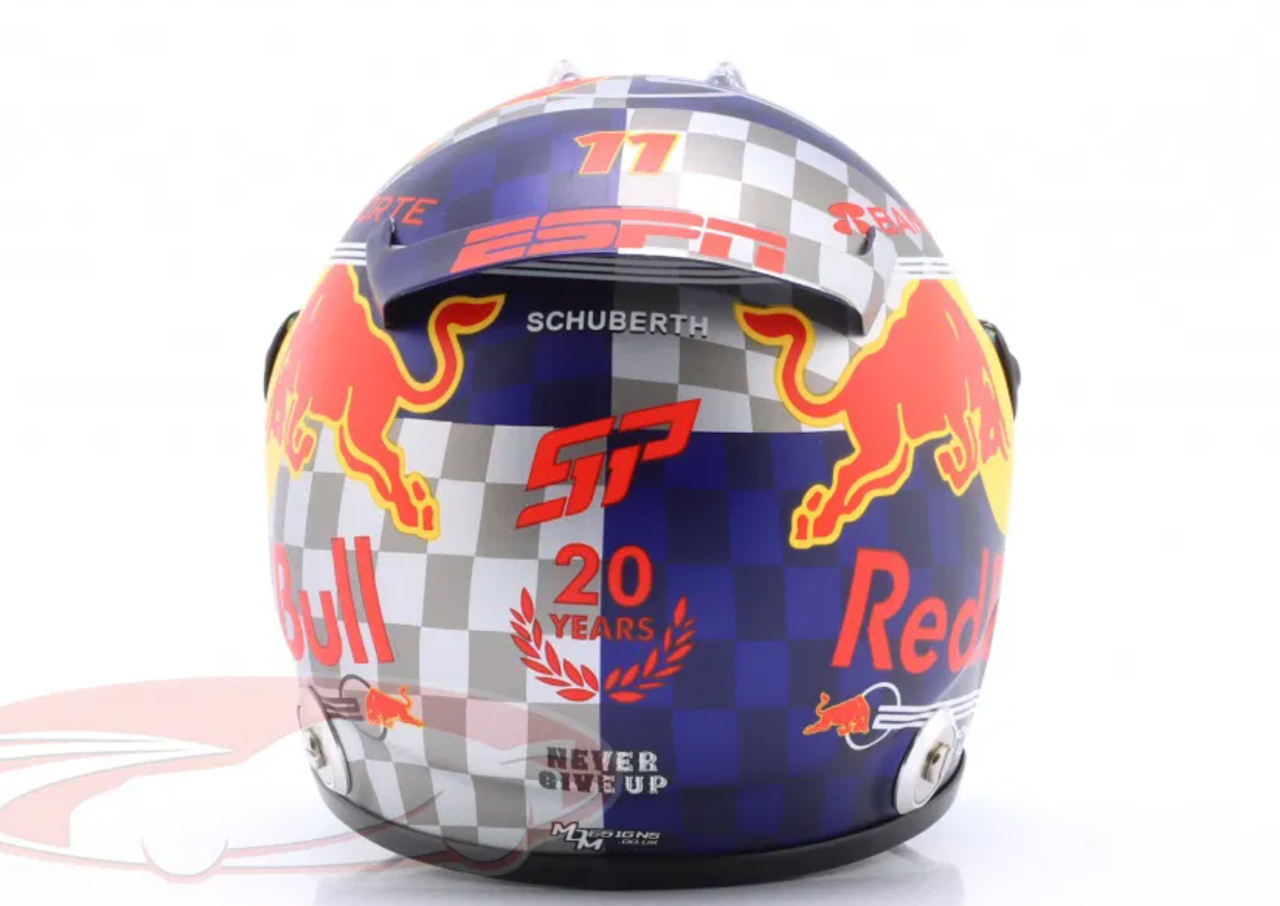 1/2 Schuberth 2024 Formula 1 Sergio Perez Red Bull Racing #11 British GP Helmet Model