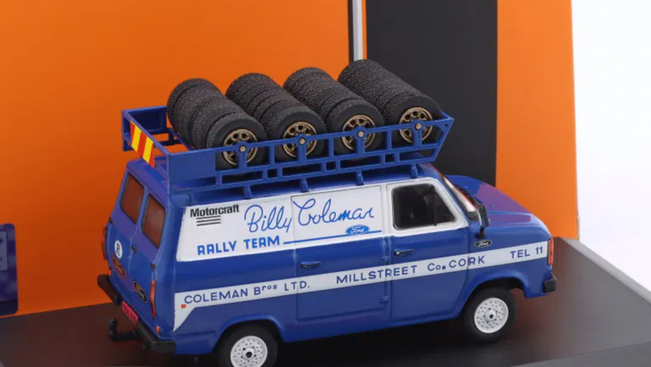 1/43 Ixo Ford Transit MK II rally Assistance Billy Coleman Team Car Model