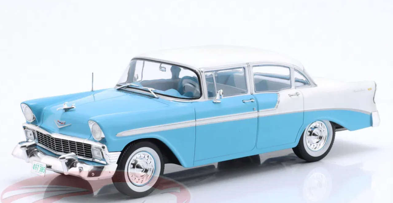 1/24 WhiteBox 1956 Chevrolet Bel Air (Light Blue) Diecast Car Model