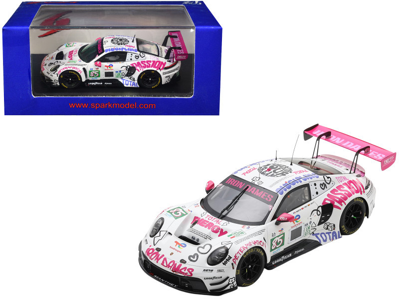 1/64 Spark 2025 Porsche 911 GT3 R LMGT3 #85 Iron Dames Le Mans 24H C. Martin, R.Frey, S. Bovy Car Model