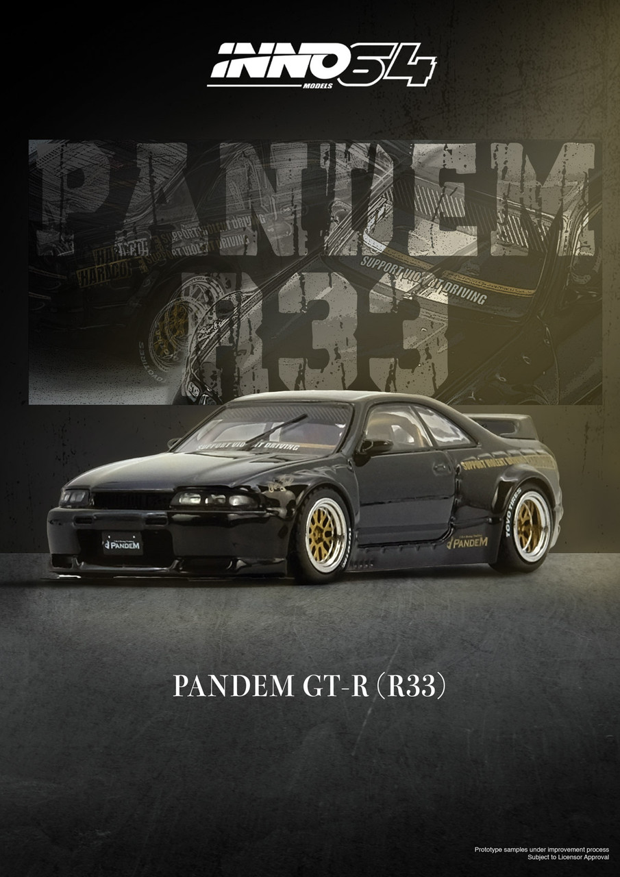 1/64 Inno Nissan Skyline GT-R GTR R32 BNR32 (650R) Top Secret (Gold) Diecast Car Model Diecast Car Model