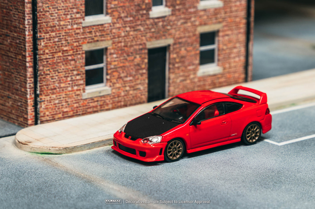 1/64 Tarmac Works Honda Integra Type R DC5 Custom (Red) Diecast Car Model