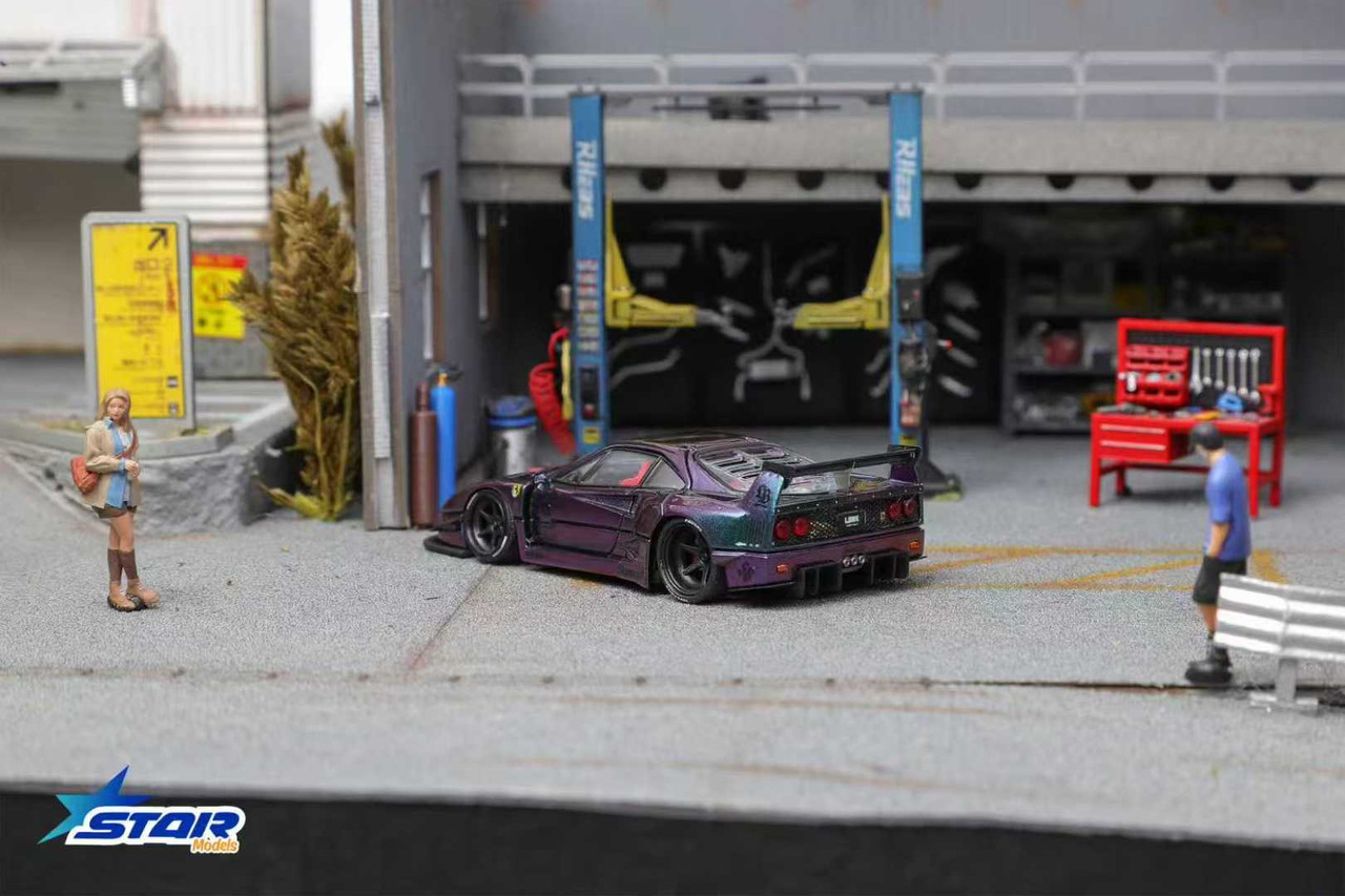1/64 Star Models Ferrari F40 LB-Works (Maggic Purple) Diecast Car