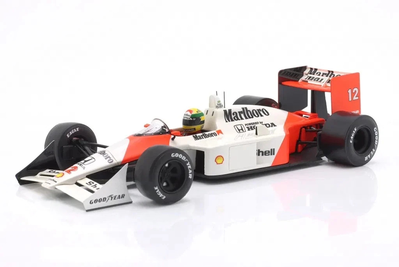 1/18 Premium X 1988 Ayrton Senna McLaren MP4/4 #12 Winner Japan GP Formula 1 World Champion Car Model