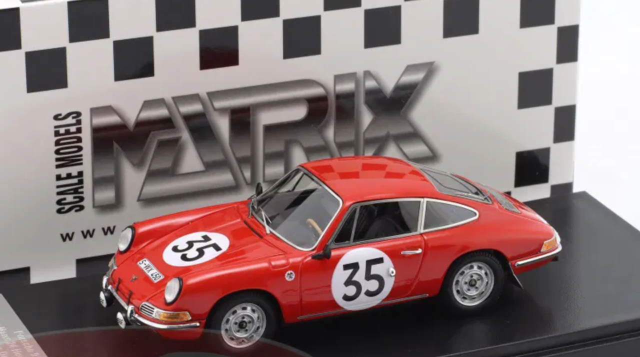 1/43 Matrix 1966 Porsche 911S #35 24h LeMans Jacques Dewez Jacques Dewez, Jean Kerguen Car Model