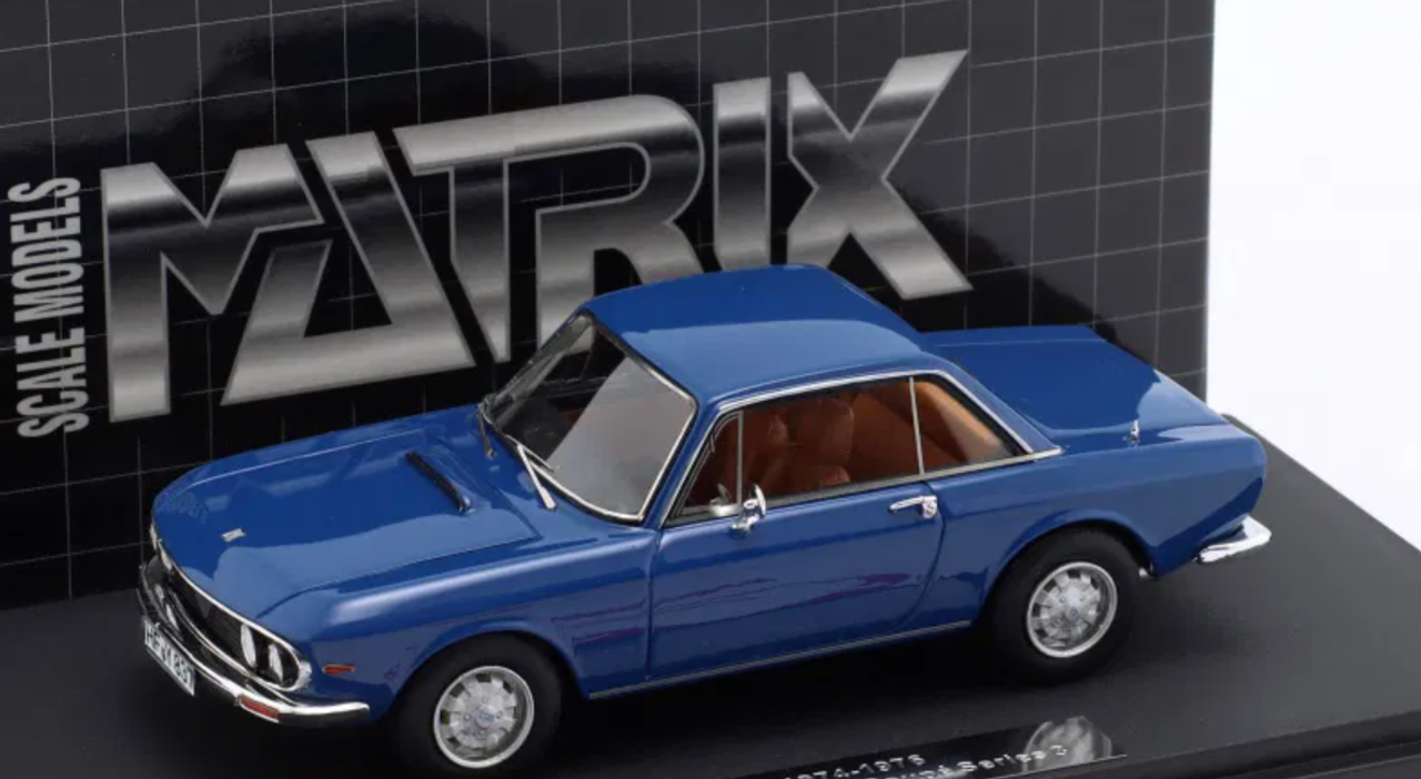 1/43 Matrix 1974-1976 Lancia Fulvia Coupe Series 3 (Blue) Car Model
