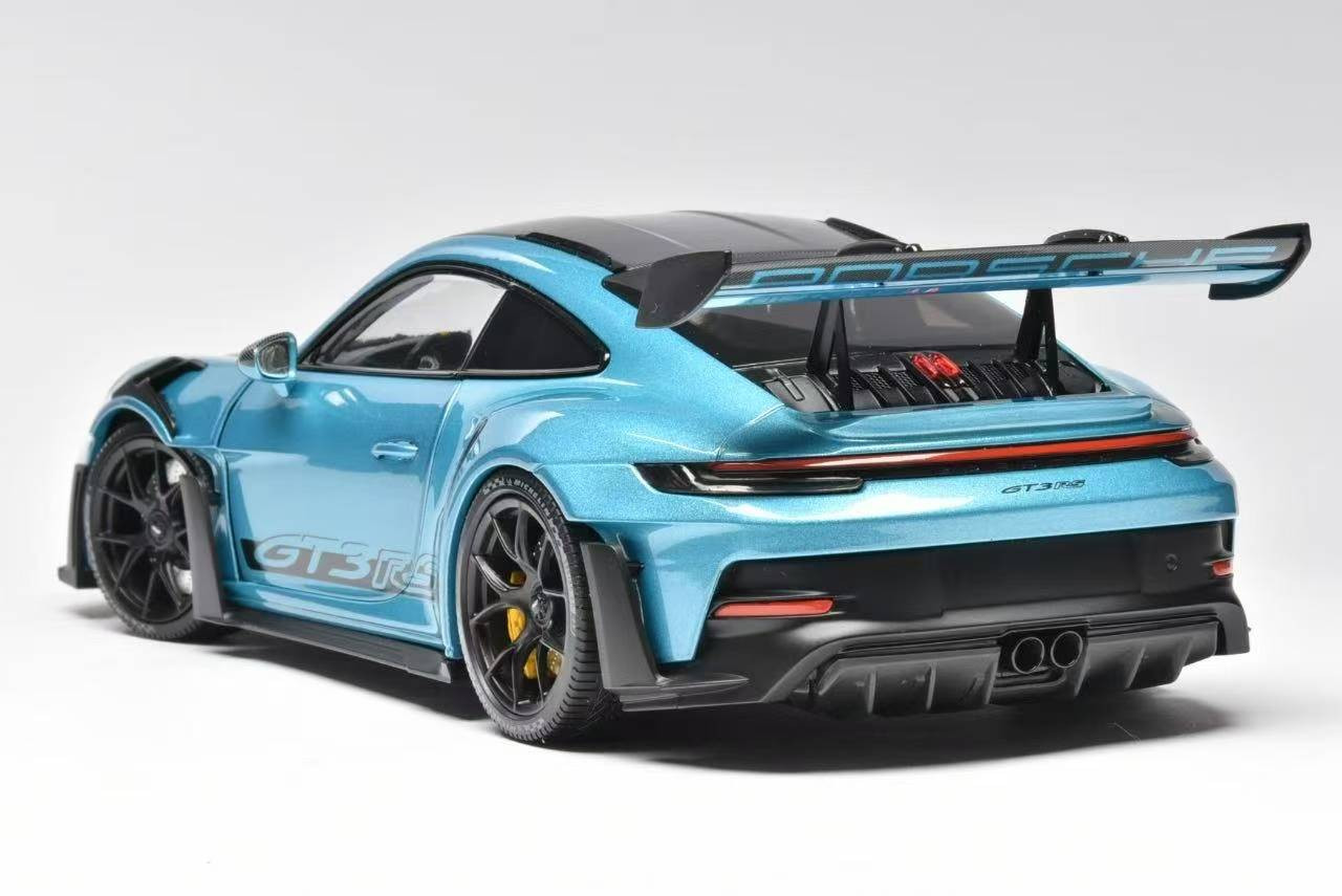 1/18 Minichamps Porsche 911 (992) GT3 RS (Ipanema Metallic Blue) Diecast Car Model Exclusive Limited 300 Pieces