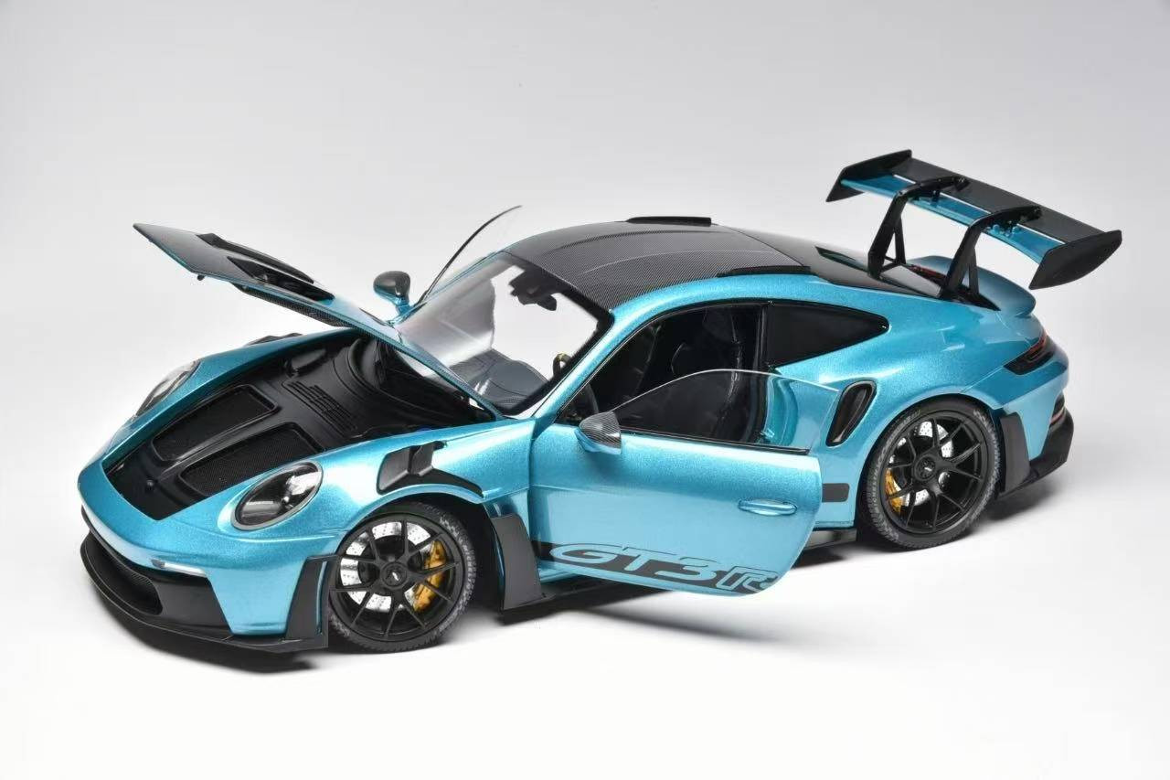 1/18 Minichamps Porsche 911 (992) GT3 RS (Ipanema Metallic Blue) Diecast Car Model Exclusive Limited 300 Pieces