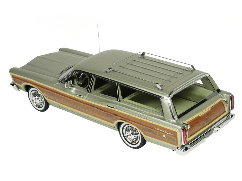 1967 Ford Country Squire Wagon Lime Gold Metallic with Woodgrain