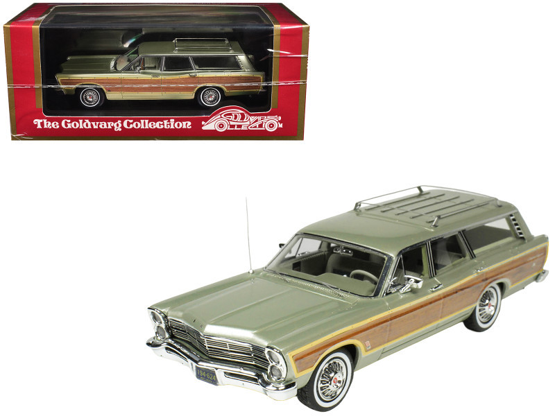 1967 Ford Country Squire Wagon Lime Gold Metallic with Woodgrain