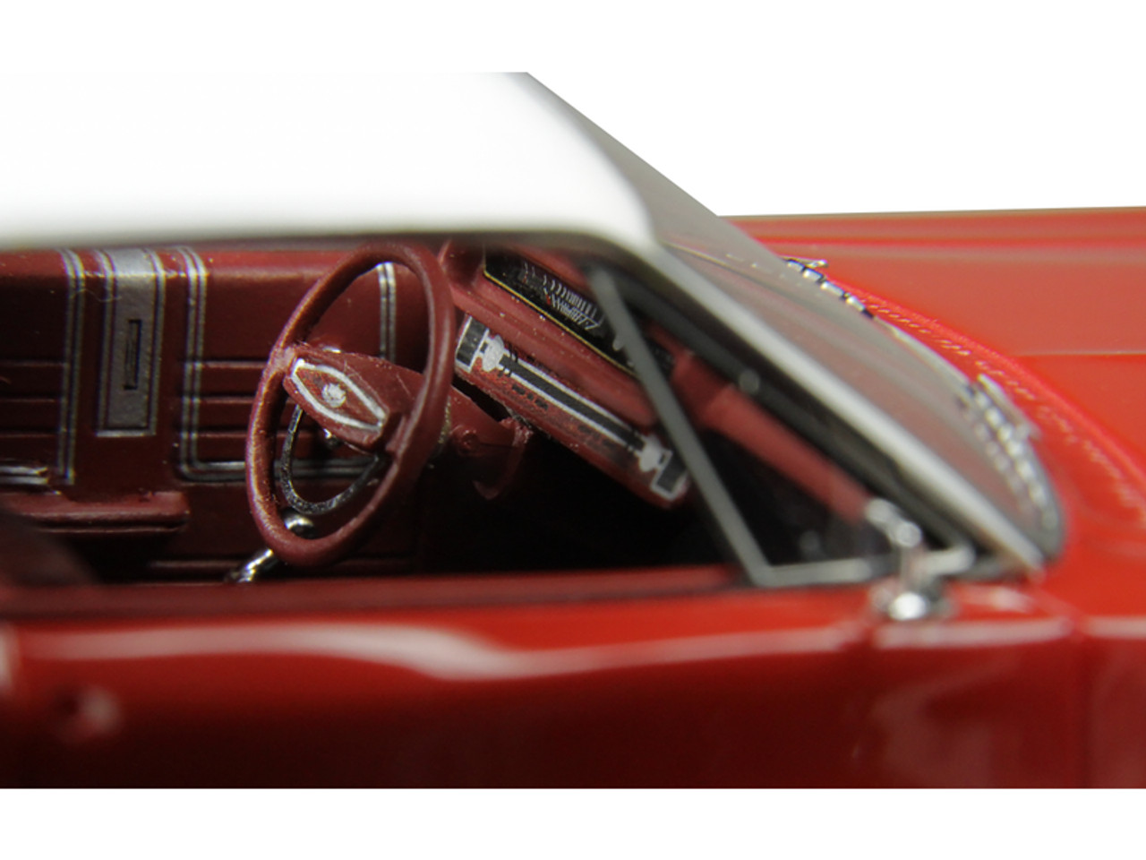 1968 Ford Galaxie 500 XL Candy Apple Red with White Top and Red Interior Limited Edition to 200 pieces Worldwide 1/43 Model Car by Goldvarg Collection